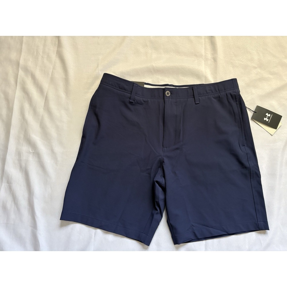 NEW Under Armour Storm 10" Golf Shorts Stretch Midnight Blue SIZE 38  1377302